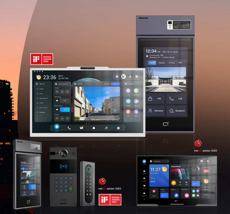 Porteros y monitores inteligentes Akuvox